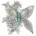 anxiety mental health tattoo design idea