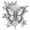 anxiety mental health tattoo design idea