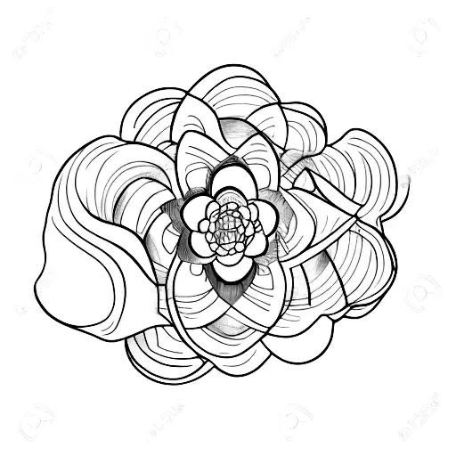 uma roda onde no ramo da flor tem escrito saudade tattoo design idea