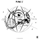 planet earth with the words "in the eyes of the world" written in scandia thin font around it, repeating itself tattoo design idea