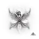 sirena mar playa tattoo design idea