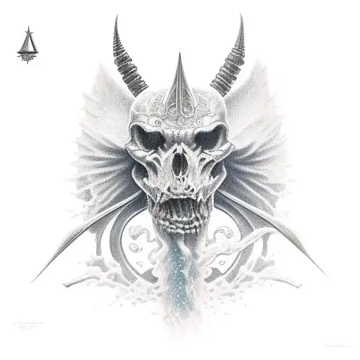 delfín , sol, pez espada tattoo design idea