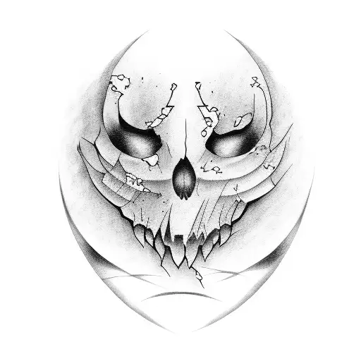 ghostface tattoo design idea