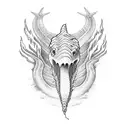 loch ness monster tattoo design idea