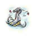 loch ness monster tattoo design idea