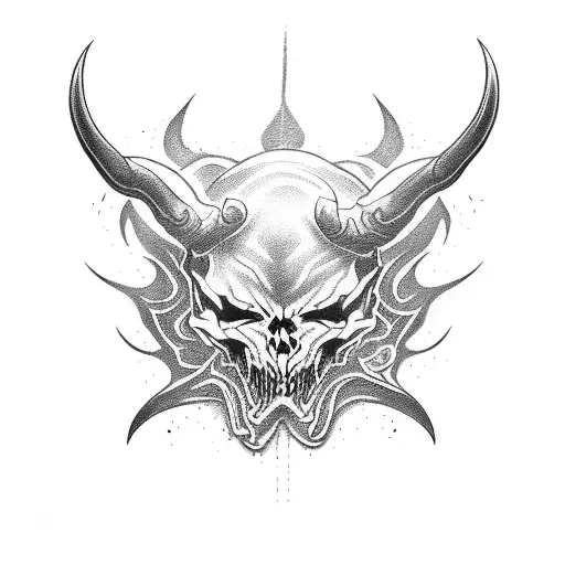 Diablo tattoo design idea