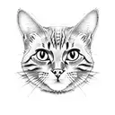 cat with rifle tattoo design idea