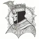 king Baldwin IV tattoo design idea