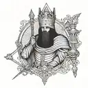 king Baldwin IV tattoo design idea