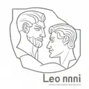 Leo, Gemini, Father and Son, fathers birth and death date tattoo design idea