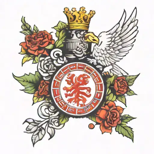 England winning euros in berlin tattoo design idea