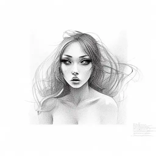 hot girl nude tattoo design idea
