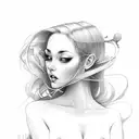 hot girl nude tattoo design idea
