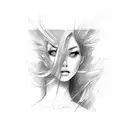 hot girl nude tattoo design idea
