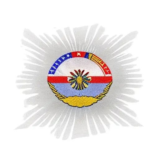 philippine flag with history of the Philippines  tattoo design idea