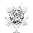 cg fan 160 tattoo design idea