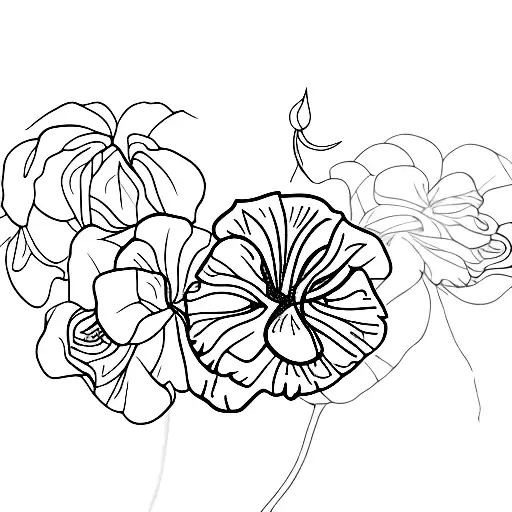 flores hibisco  tattoo design idea