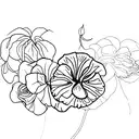 flores hibisco  tattoo design idea