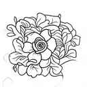 flores hibisco  tattoo design idea