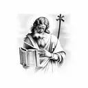 saint matthew and the ange by caravaggio tattoo design idea