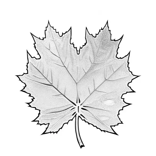 hockey with maple leaf tattoo design idea