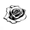 rose under glas tattoo design idea