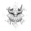 Gemini tattoo design idea