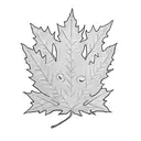 band around forearm showing Canadian maple leaves, respect, honesty, kindness, suicide tattoo design idea