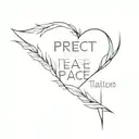 protect your peace  tattoo design idea