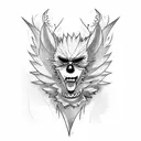 doflamingo neck and shoulders tattoo design idea