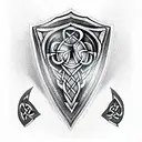 Celtic warrior Shield Design tattoo design idea