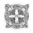 Celtic warrior Shield Design tattoo design idea