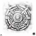 Celtic warrior Shield Design tattoo design idea