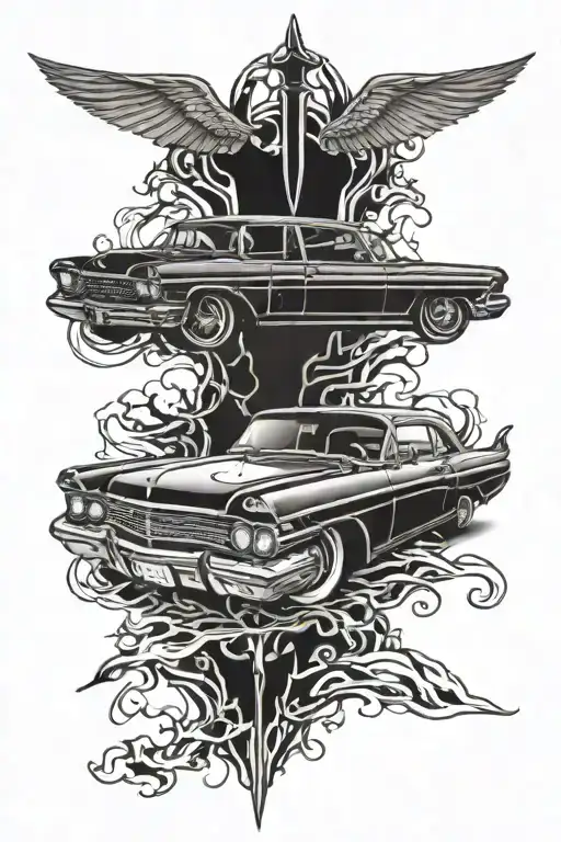supernatural tv show car  tattoo design idea