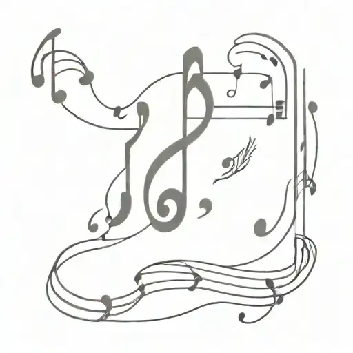 Combine symbols from BTS and music notes in a unique tattoo design tattoo design idea