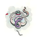 Haiti and Snakes tattoo design idea