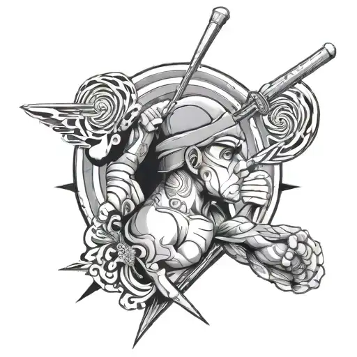 dart player beats tattoo design idea