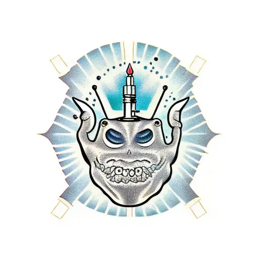 mental health monster hand dragging against your arm tattoo design idea