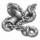 new chain same shackles tattoo design idea