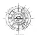 vertical sun and moon back tattoo with aries, saggitarius, gemini, and aqariaus constellation tattoo design idea