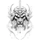 Zeus tattoo design idea