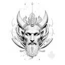 Zeus tattoo design idea