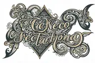 script font tattoo design idea