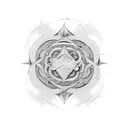 random mathematical psychedelic  tattoo design idea