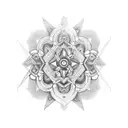 random mathematical psychedelic  tattoo design idea