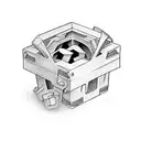 A modern interpretation of Pandoras box, incorporating elements of history tattoo design idea