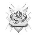 A modern interpretation of Pandoras box, incorporating elements of history tattoo design idea