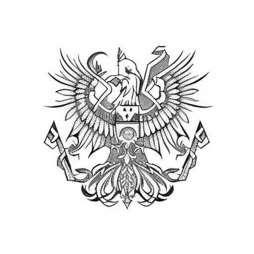 Emblem of Ukraine tattoo design idea
