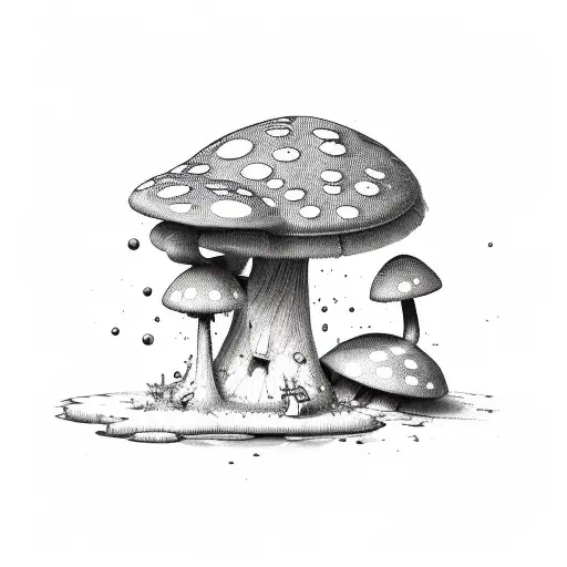 toadstool tattoo design idea