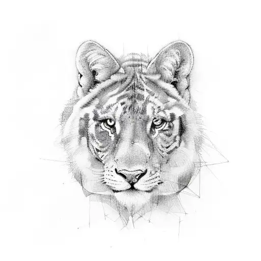 human animal cool tattoo design idea